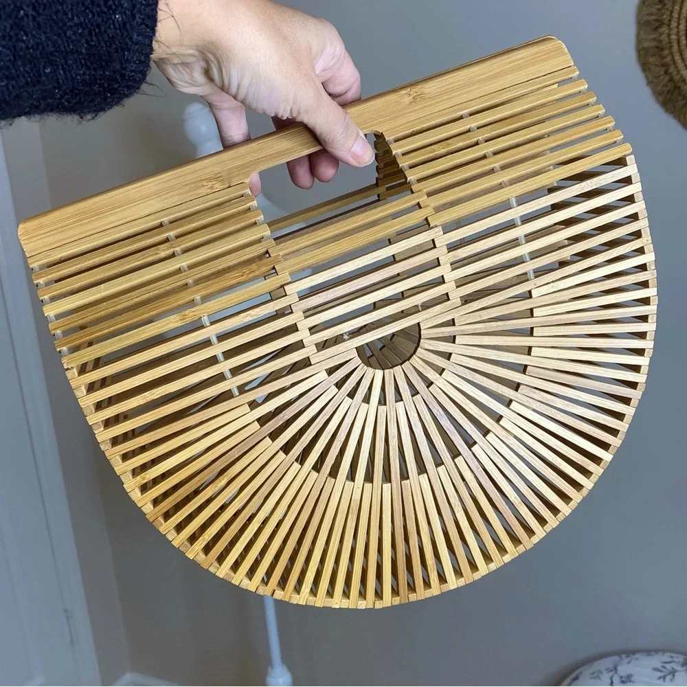 Cult Gaia Large Arc Bag Worn Once Bamboo Purse